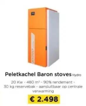 Molecule Peletkachel Baron stoves aanbieding