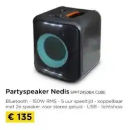 Molecule Partyspeaker Nedis aanbieding