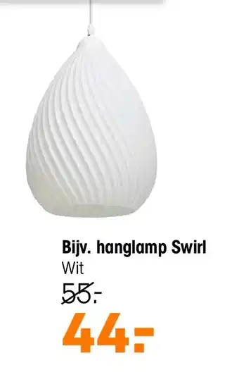 Kwantum hanglamp Swirl Wit aanbieding