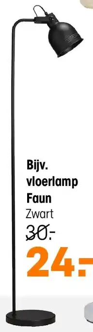 Kwantum vloerlamp Faun Zwart aanbieding