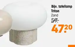 Kwantum tafellamp Triton Zand aanbieding