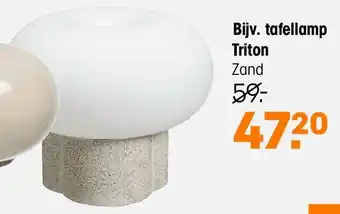 Kwantum tafellamp Triton Zand aanbieding