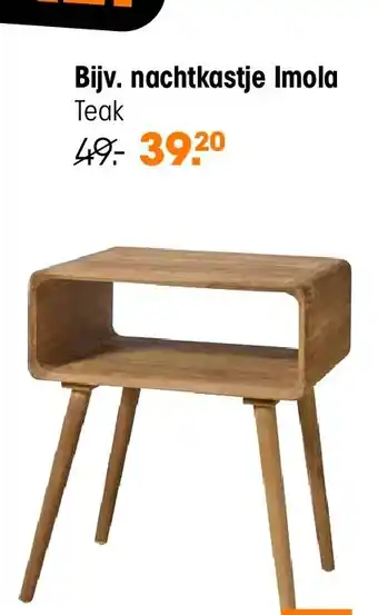 Kwantum nachtkastje Imola Teak aanbieding