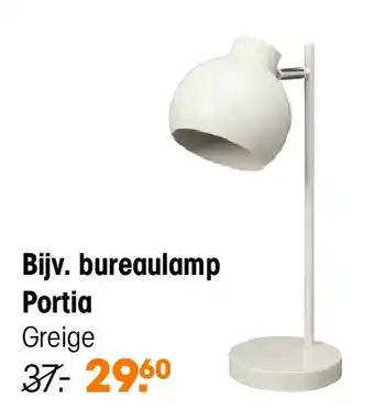 Kwantum bureaulamp Portia Greige aanbieding