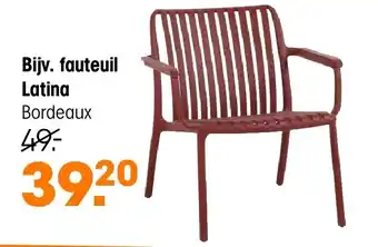 Kwantum fauteuil Latina Bordeaux aanbieding