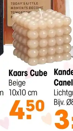 Kwantum Kaars Cube aanbieding