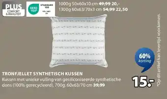 Jysk TRONFJELLET SYNTHETISCH KUSSEN aanbieding