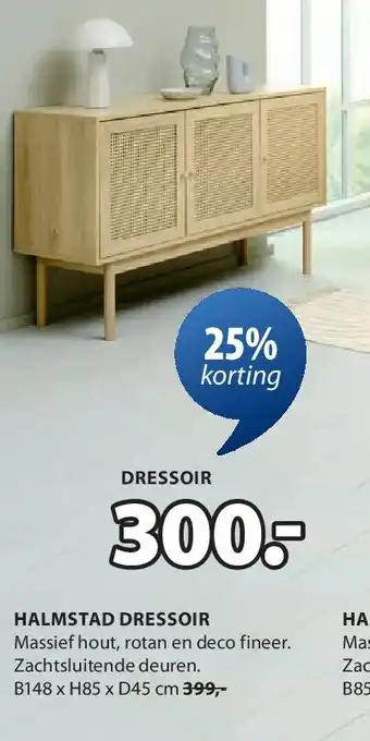 Jysk HALMSTAD DRESSOIR aanbieding