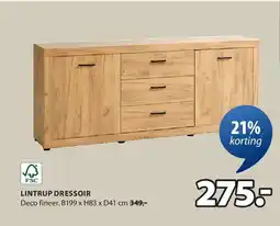 Jysk LINTRUP DRESSOIR aanbieding