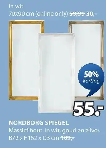 Jysk NORDBORG SPIEGEL aanbieding