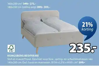 Jysk KONGSBERG BEDFRAME aanbieding