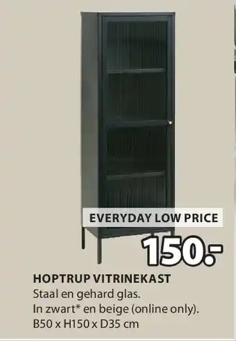 Jysk HOPTRUP VITRINEKAST aanbieding