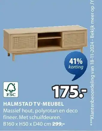 Jysk HALMSTAD TV-MEUBEL aanbieding