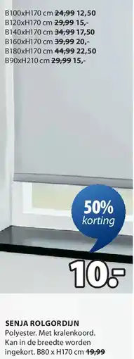 Jysk SENJA ROLGORDIJN aanbieding