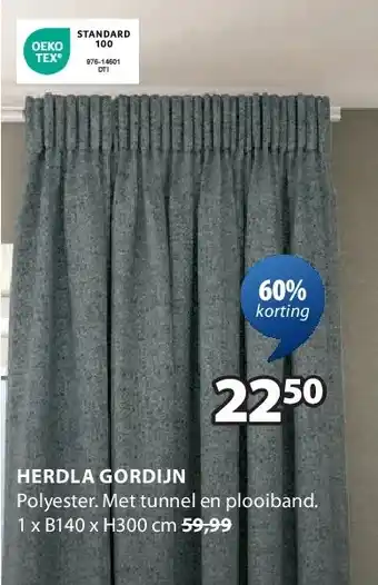 Jysk HERDLA GORDIJN aanbieding