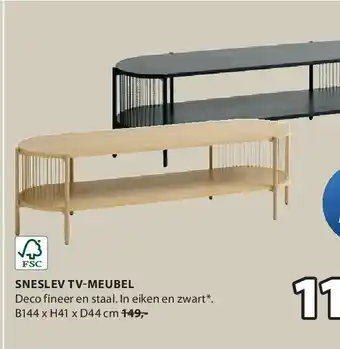 Jysk SNESLEV TV-MEUBEL aanbieding