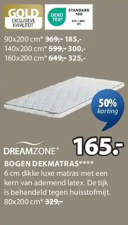 Jysk BOGEN DEKMATRAS aanbieding