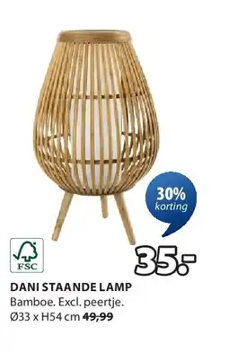 Jysk DANI STAANDE LAMP aanbieding