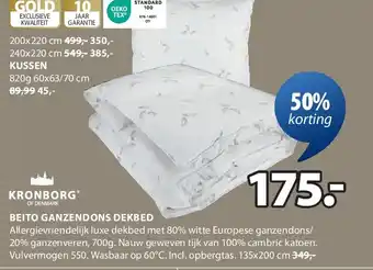 Jysk BEITO GANZENDONS DEKBED aanbieding