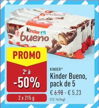 ALDI Kinder Bueno, pack de 5 aanbieding