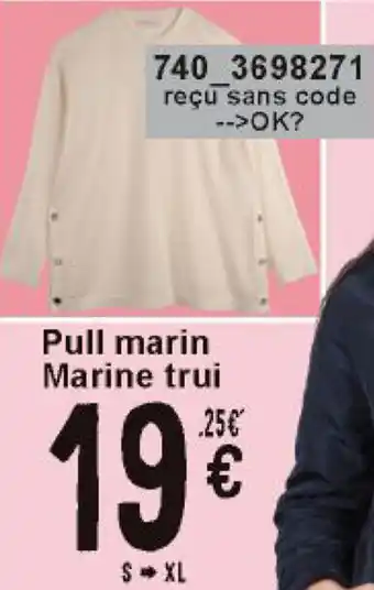 Cora Pull marin Marine trui aanbieding