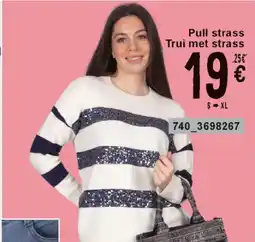 Cora Pull strass Trui met strass aanbieding