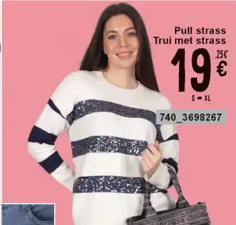 Cora Pull strass Trui met strass aanbieding