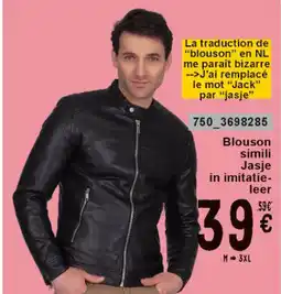 Cora Blouson simili Jas in imitatieleer aanbieding