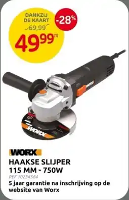 Brico Worx Haakse Slijper aanbieding