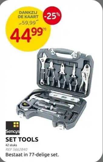 Brico Sencys Set Tools aanbieding