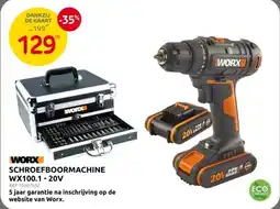 Brico Worx Schroefboormachine aanbieding