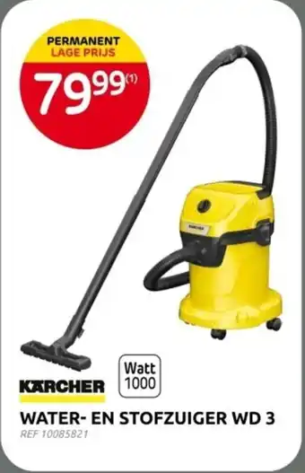 Brico Karcher Water en Stofzuiger WD 3 aanbieding