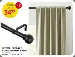 Brico Kit Verlengbare Gordijnroede Madrid aanbieding