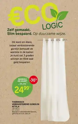 Brico Thermisch Verduisterend Gordijn Attila aanbieding