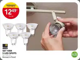 Brico Set van 5 Led Spots aanbieding