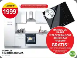 Brico Compleet Keukenblok Ma(REF 10124649 WAARDE 269€) bij aankoop van de keuken Maya aanbieding