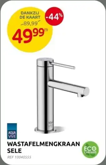 Brico Aqua Vive Wastafelmengkraan Sele aanbieding