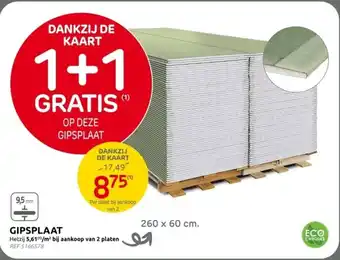 Brico Gipsplaat aanbieding