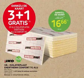 Brico Iko Isolatieplaat Enertherm Comfort Tg Alu aanbieding