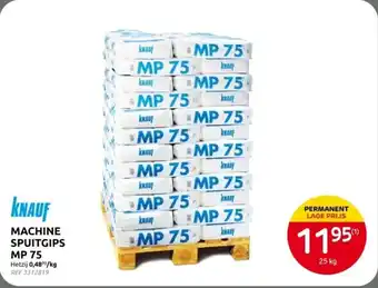 Brico Knauf Machine Spuitgips MP 75 aanbieding