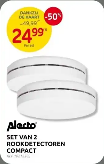 Brico Alecto Set Van 2 Rookdetectoren Compact aanbieding