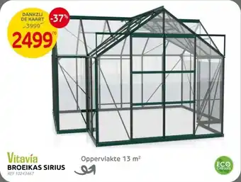 Brico Vitavía Broeikas Sirius aanbieding