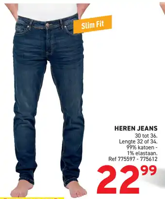 Trafic Heren Jeans Slim Fit aanbieding