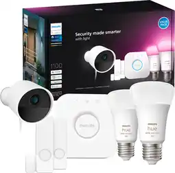 Coolblue Philips Hue Secure Starterkit - White and Color - E27 aanbieding