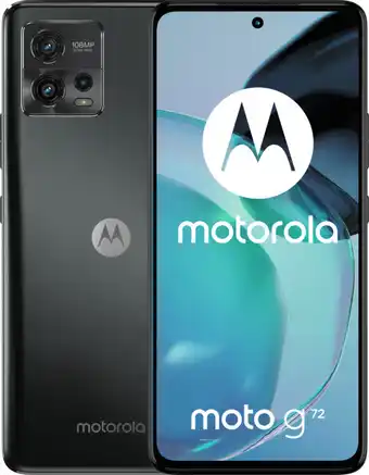 Coolblue Motorola Moto G72 128 Go Noir aanbieding