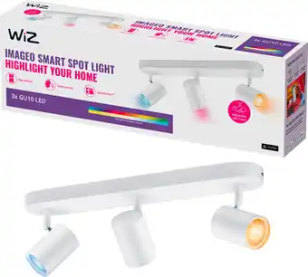 Coolblue WiZ 3 Spots Imageo Blanc - Éclairage Coloré et Blanc - GU10 aanbieding