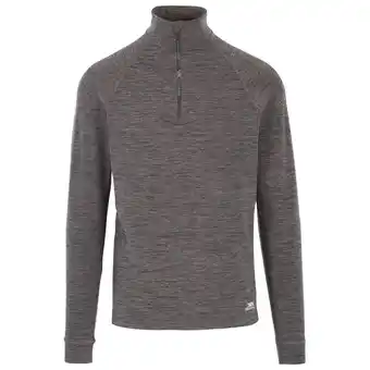 Decathlon Heren Harold Half Zip Fleece Top (Zwarte mergel) aanbieding