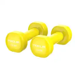 Decathlon Vinyl Dumbbells - 2 x 1,5 kg aanbieding