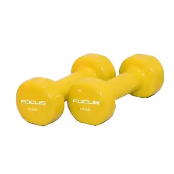 Decathlon Vinyl Dumbbells - 2 x 1,5 kg aanbieding