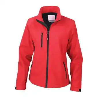 Decathlon Dames La Femme 2 Layer Base Softshell Ademend Windbestendig Jasje (Rood) aanbieding